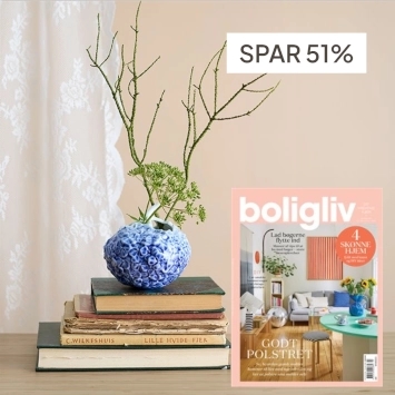 Boligliv + Hortensia vase Royal Copenhagen