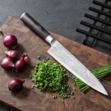 Illustreret Videnskab + Damaskus kniv