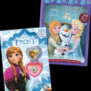 DIsney prinsesser abonnement + Frost malerbog og klistermærkebog