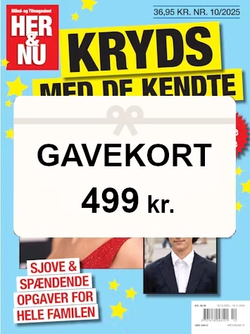 HER og NU kryds med de kendte gaveabonnement