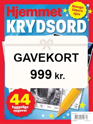 Hjemmet Krydsord gaveabonnement