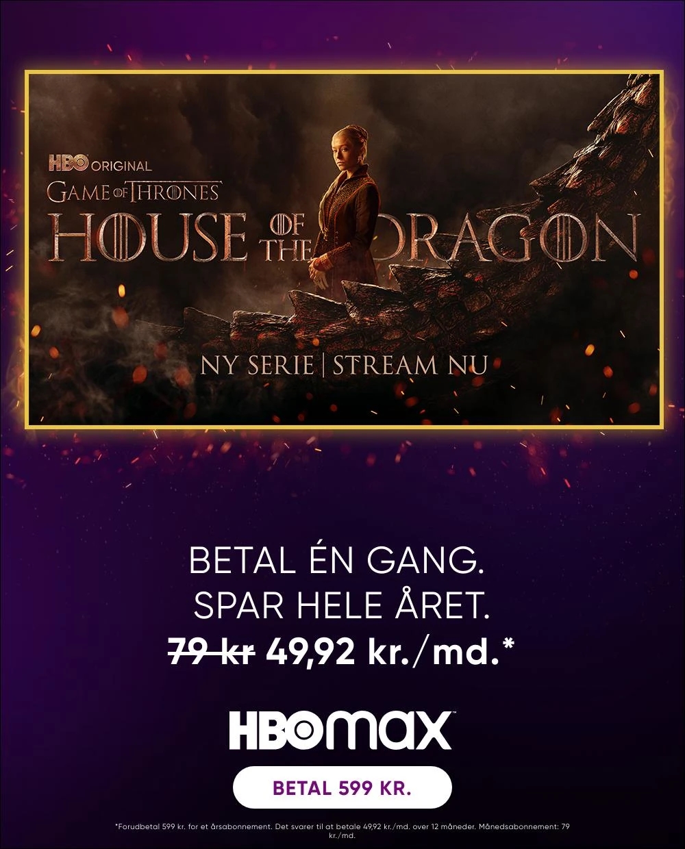 House of the Dragon HBO Max Danmark