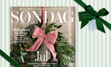 SØNDAG ugeblad gavekort gaveabonnement