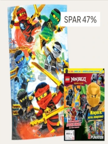 LEGO Ninjago + badehåndklæde
