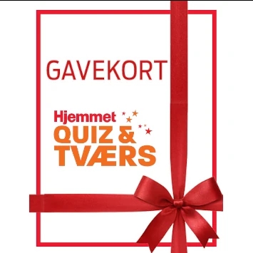 Gaveabonnement gavekort Hjemmet QUIZ&TVÆRS