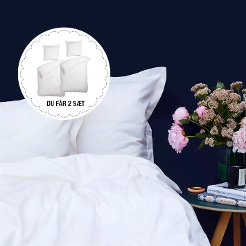 HER og NU + Night & Day satin sengesæt