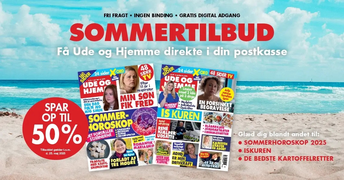 Ude og Hjemme sommerkampagne abonnement tilbud